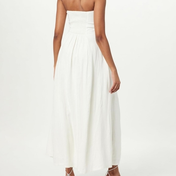 Amazon The Drop | White Strapless Maxi Dress | Size L | NWT - Picture 3 of 16